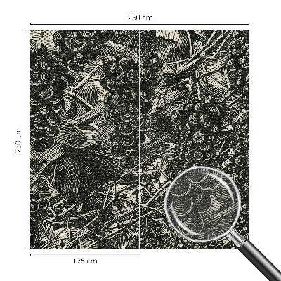 Fototapet för barn Druvtryck