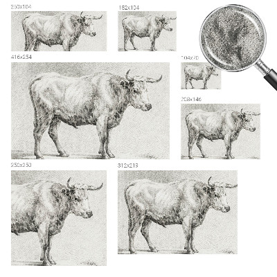 3D fototapet Tjurpenna