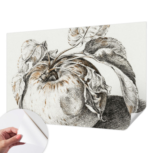 Fototapet barn med mönster av äppelblad
