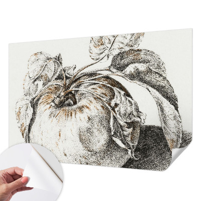 Fototapet barn med mönster av äppelblad