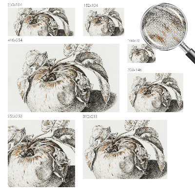 Fototapet barn Äppelblad