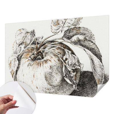 Fototapet barn med mönster av äppelblad