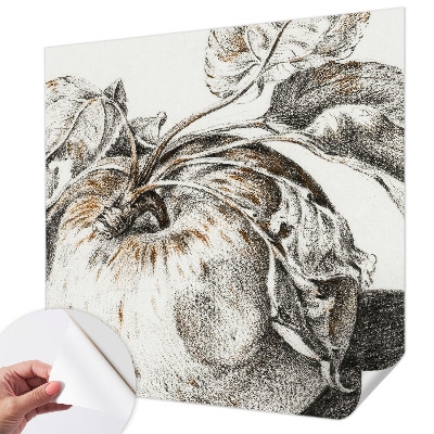 Fototapet barn med mönster av äppelblad