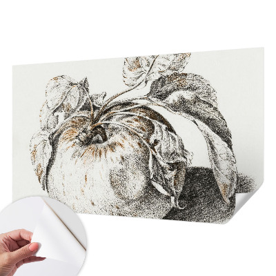 Fototapet barn med mönster av äppelblad