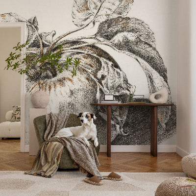 Fototapet barn Äppelblad