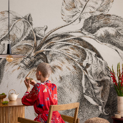 Fototapet barn Äppelblad