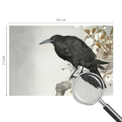 Fototapet för barn Korpen i blommorna