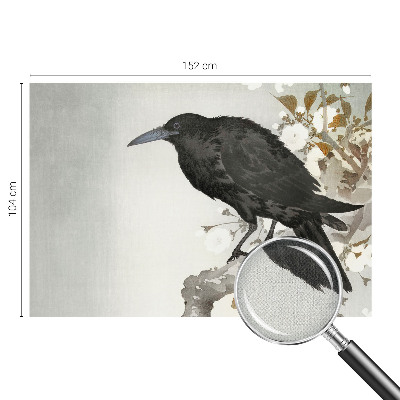 Fototapet för barn Korpen i blommorna