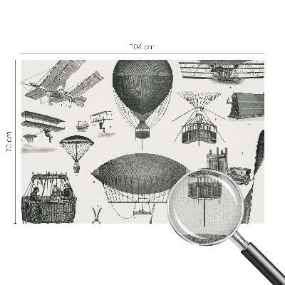 Självhäftande fotovägg Flygets historia