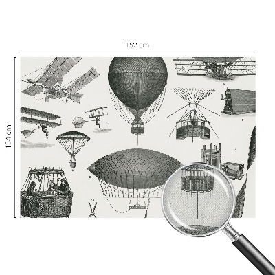 Självhäftande fotovägg Flygets historia