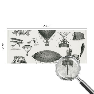 Självhäftande fotovägg Flygets historia