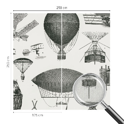 Självhäftande fotovägg Flygets historia