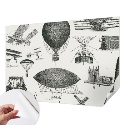 Självhäftande fotovägg Flygets historia