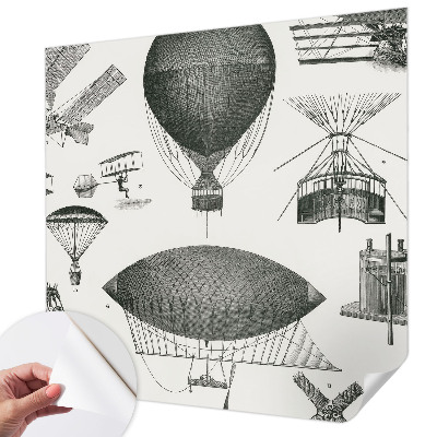 Självhäftande fotovägg Flygets historia