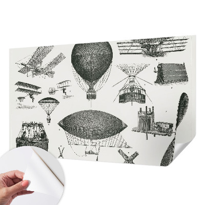 Självhäftande fotovägg Flygets historia