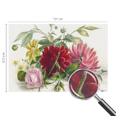 Peel and stick fototapet med motiv av en blombukett