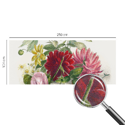Peel and stick fototapet med motiv av en blombukett