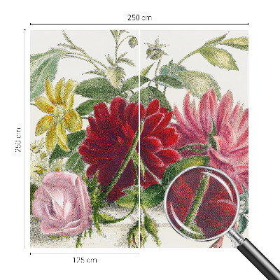 Peel and stick fototapet med motiv av en blombukett