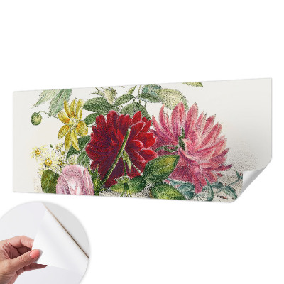 Peel and stick fototapet med motiv av en blombukett