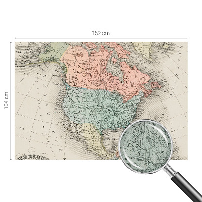 3D fototapet Historisk karta