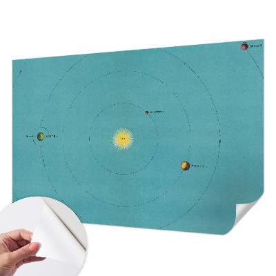 Fototapet barn med motiv av ett kosmiskt system
