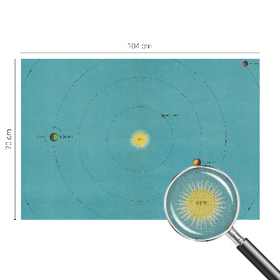 Fototapet barn med motiv av ett kosmiskt system