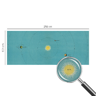 Fototapet barn med motiv av ett kosmiskt system