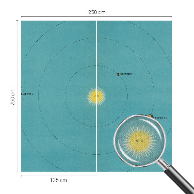 Fototapet barn med motiv av ett kosmiskt system