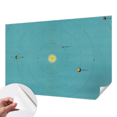 Fototapet barn med motiv av ett kosmiskt system