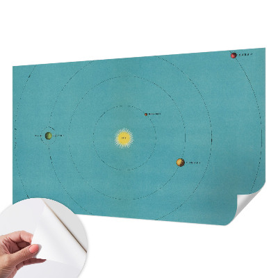Fototapet barn med motiv av ett kosmiskt system