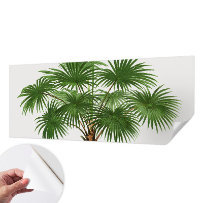 Självhäftande fototapet med ett exotiskt mönster