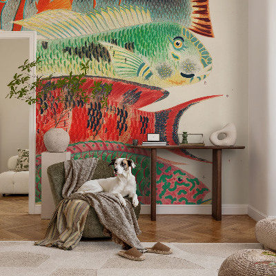 Peel and stick fototapet Exotiska fiskar