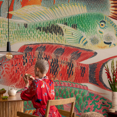 Peel and stick fototapet Exotiska fiskar