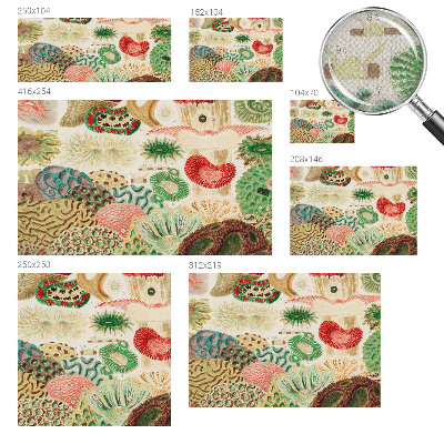 3D fototapet Organiska former