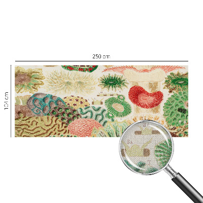 3D fototapet med organiska former