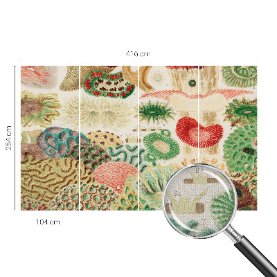 3D fototapet Organiska former