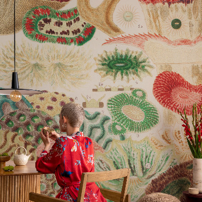 3D fototapet Organiska former