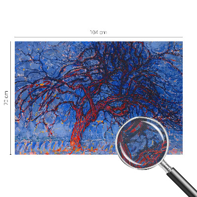 3D fototapet med motiv av flammträd