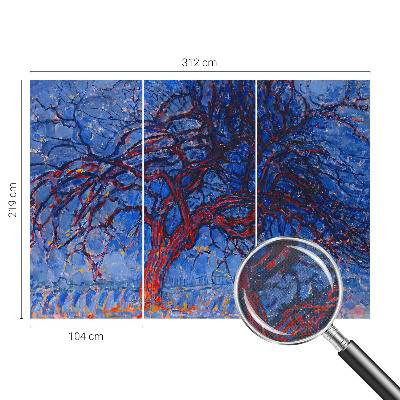 3D fototapet Flammträd