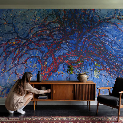 3D fototapet Flammträd