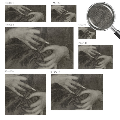 Självhäftande fototapet Händernas material