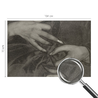 Självhäftande fototapet Händernas material