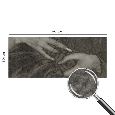 Självhäftande fototapet Händernas material