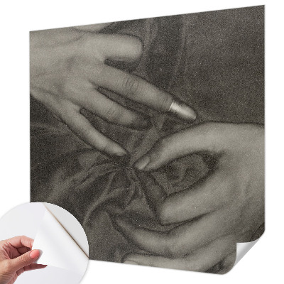 Självhäftande fototapet Händernas material