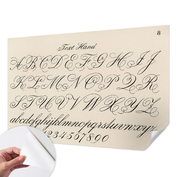 Peel and stick fototapet Kalligrafisk skrift