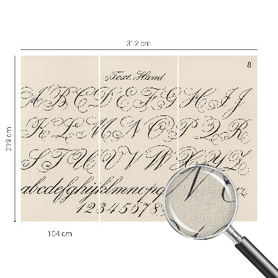 Peel and stick fototapet Kalligrafisk skrift