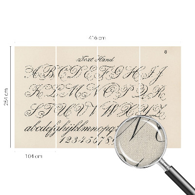 Peel and stick fototapet Kalligrafisk skrift