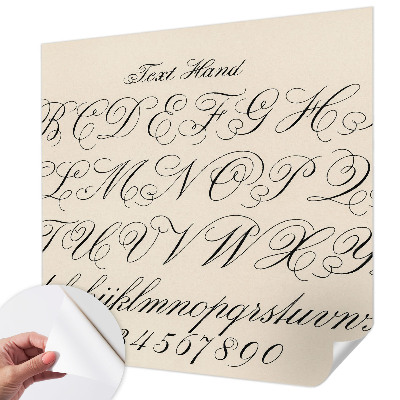 Peel and stick fototapet Kalligrafisk skrift