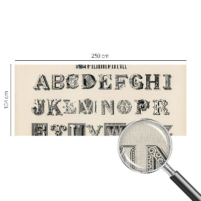 Fototapet barnrum Dekorativa bokstäver