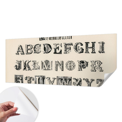 Fototapet barnrum Dekorativa bokstäver